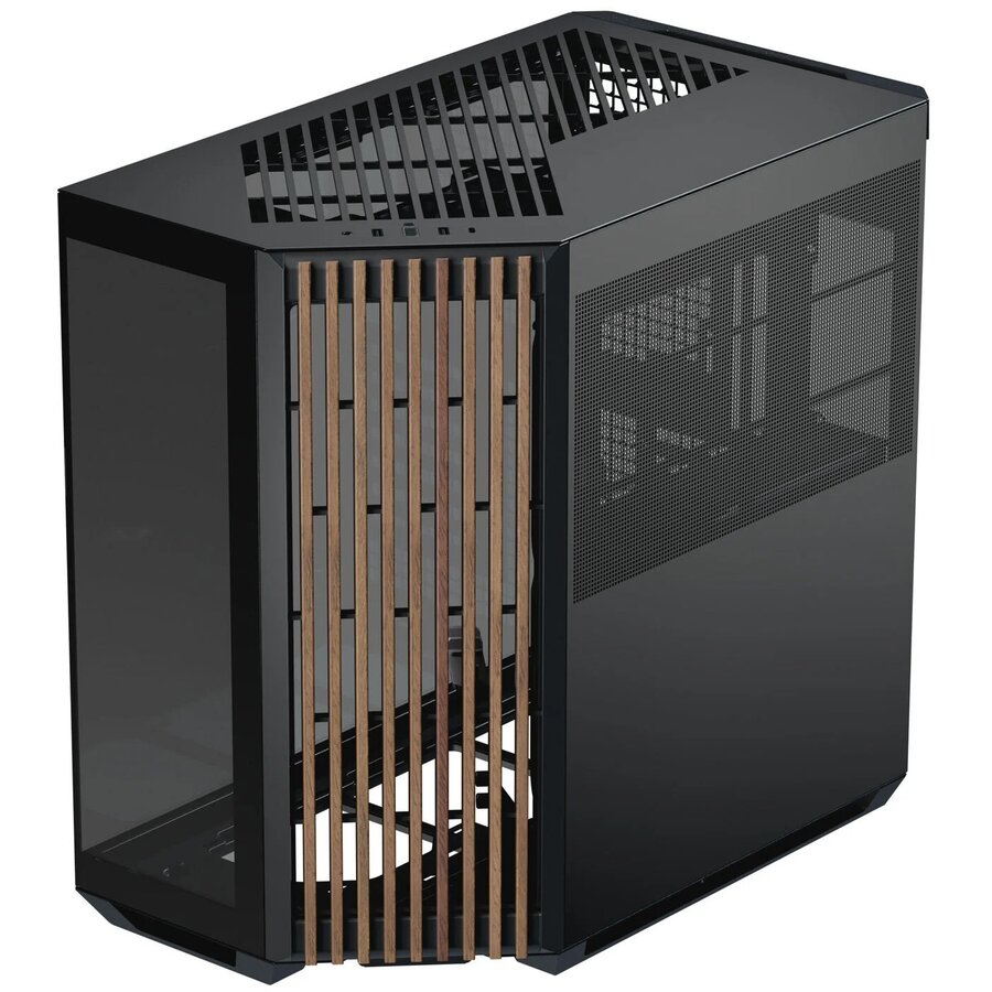 Carcasa V1 Midi-Tower ATX Tempered Glass Negru