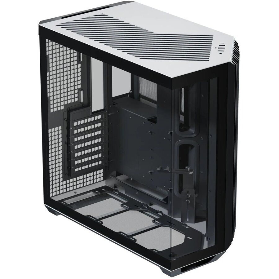 Carcasa V1 Midi-Tower ATX Tempered Glass Alb