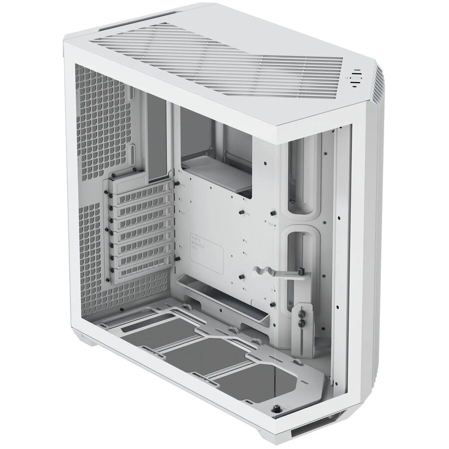 Carcasa V1 Midi-Tower ATX Tempered Glass Alb