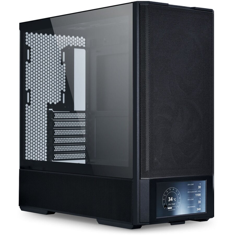 Carcasa LANCOOL 207 Digital  Midi-Tower ATX Tempered Glass Negru