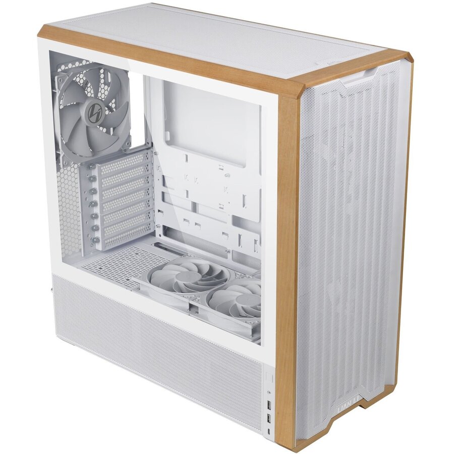Carcasa LANCOOL 217 Midi-Tower ATX Tempered Glass Alb