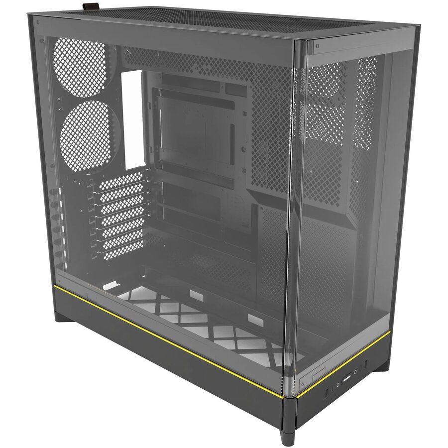 Carcasa HS02 Midi-Tower ATX Tempered Glass ARGB Negru