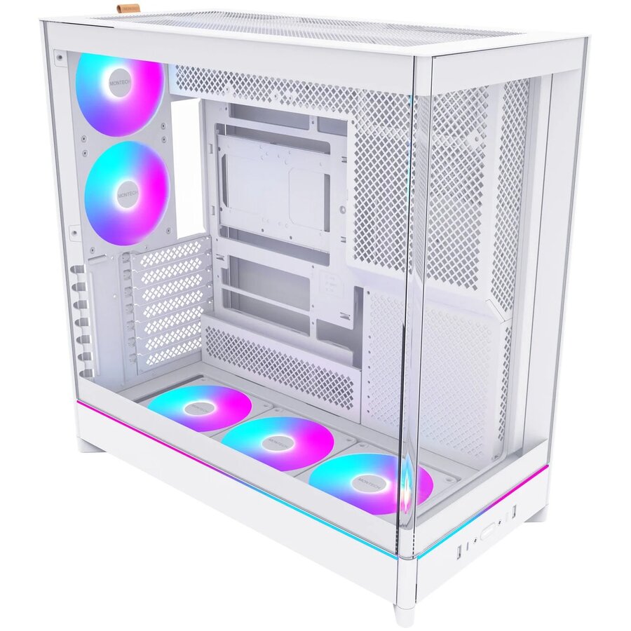 Carcasa HS02 PRO Midi-Tower ATX Tempered Glass ARGB Alb
