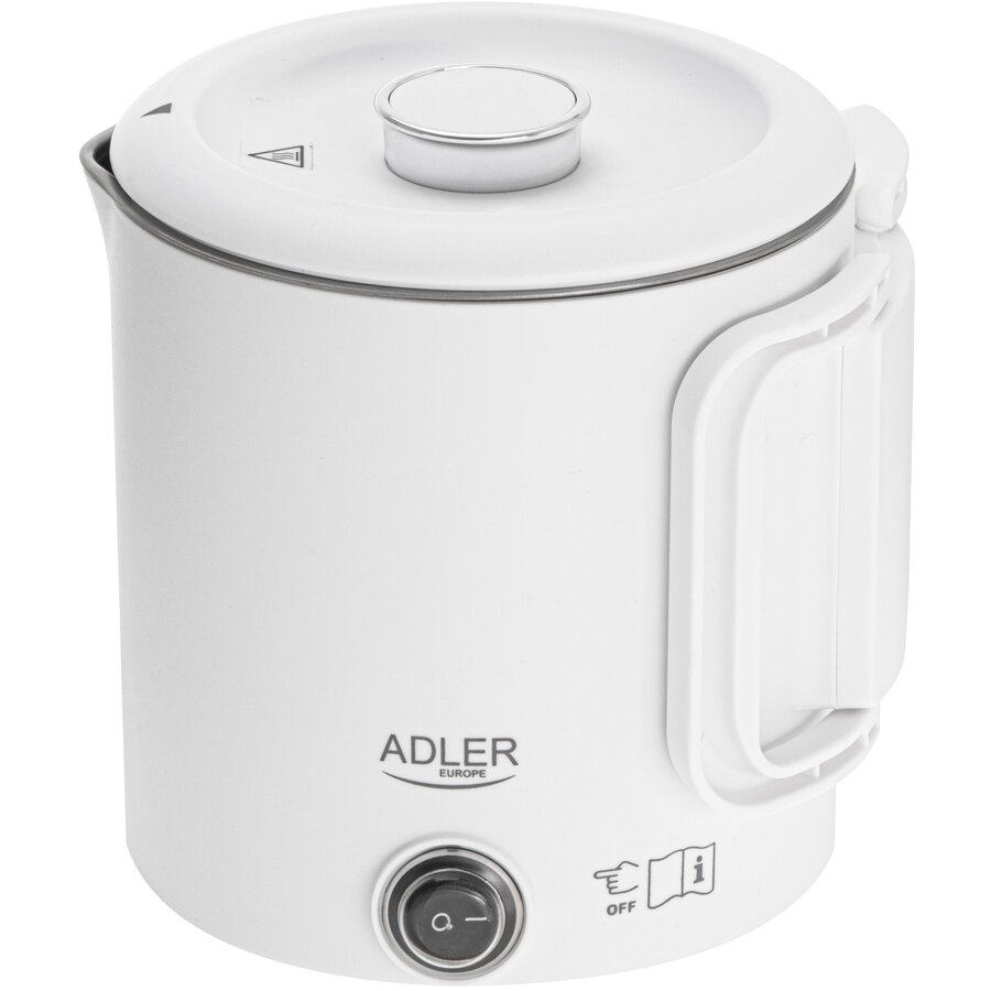 Fierbator Compact de Voiaj AD 1388w Capacitate 0.8L Putere 650W Alb