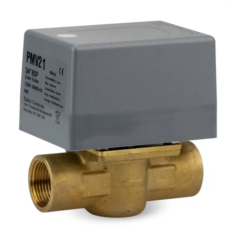 Vana Motorizata Salus PMV21 cu 2 Cai și Micro-contact Filet 1Inch