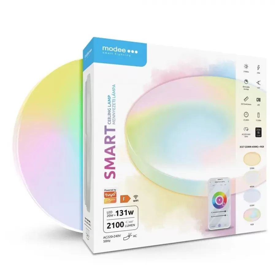 Plafonieră MODEE LED Smart Wi-Fi 20W 272mm 2700-6500K 2100lm