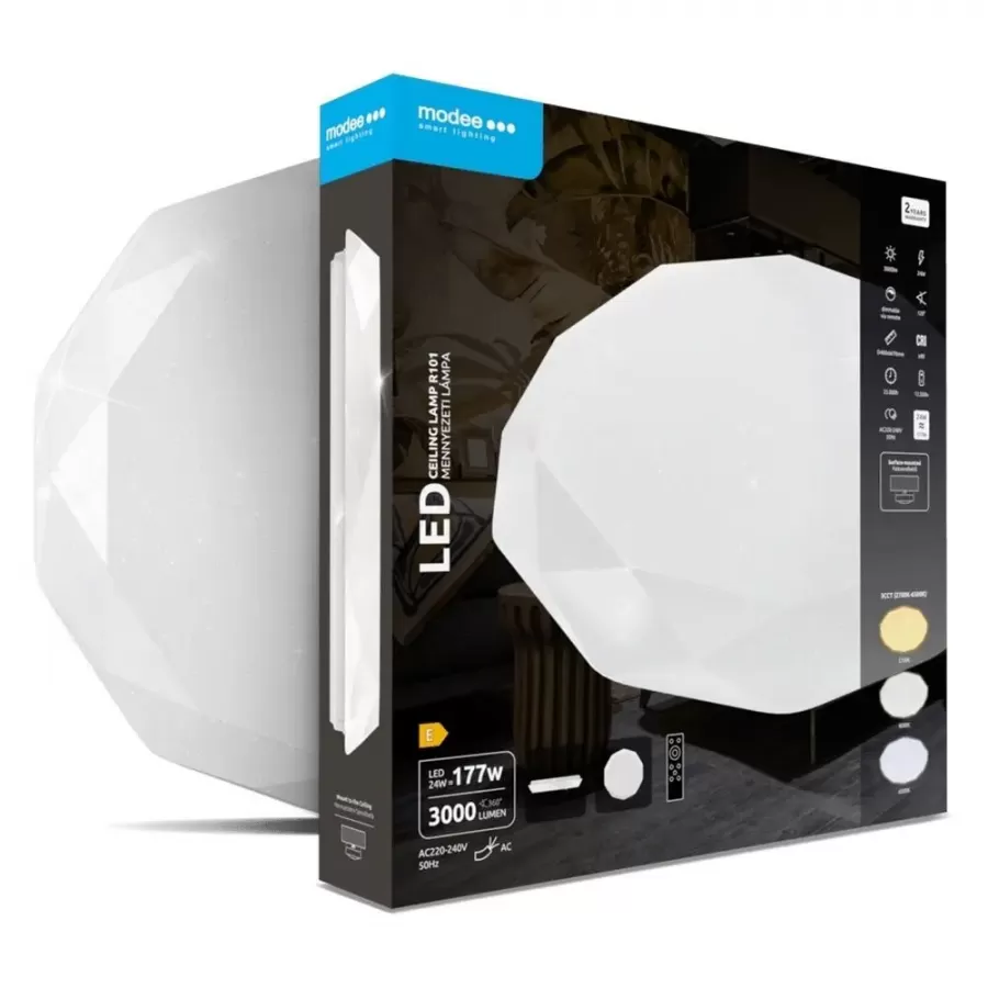 Plafonieră MODEE LED 24W 400mm 2700-6000K 3000lm Telecomanda