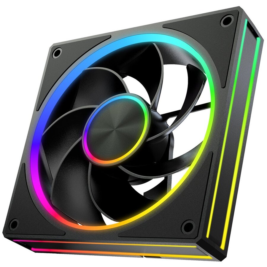 Ventilator VOLCANO LOOP 120 ARGB Reverse Fan Black