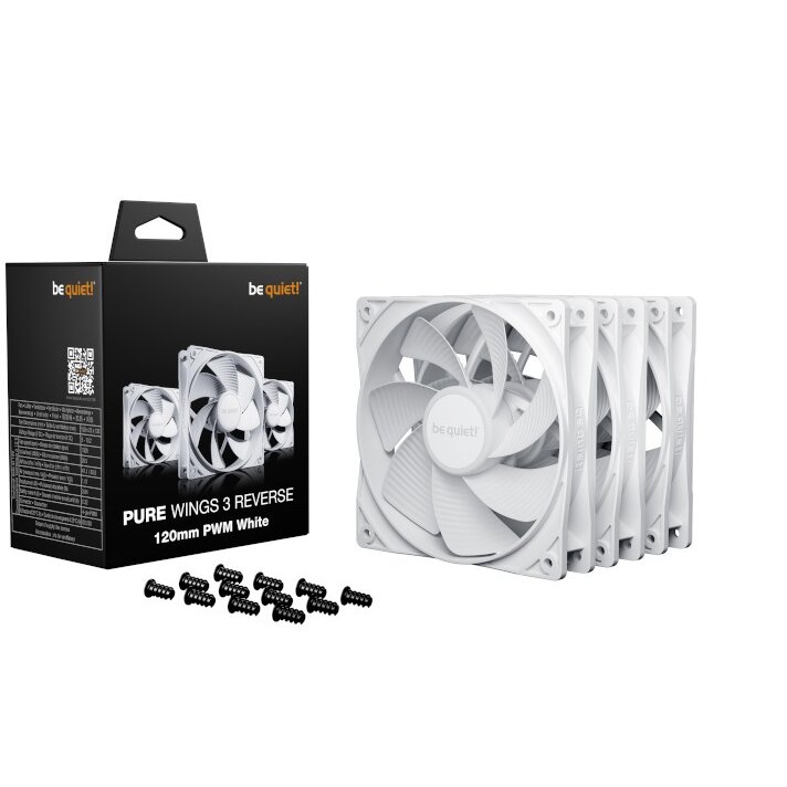 Ventilator Pure Wings 3 Reverse White Three Fan Pack