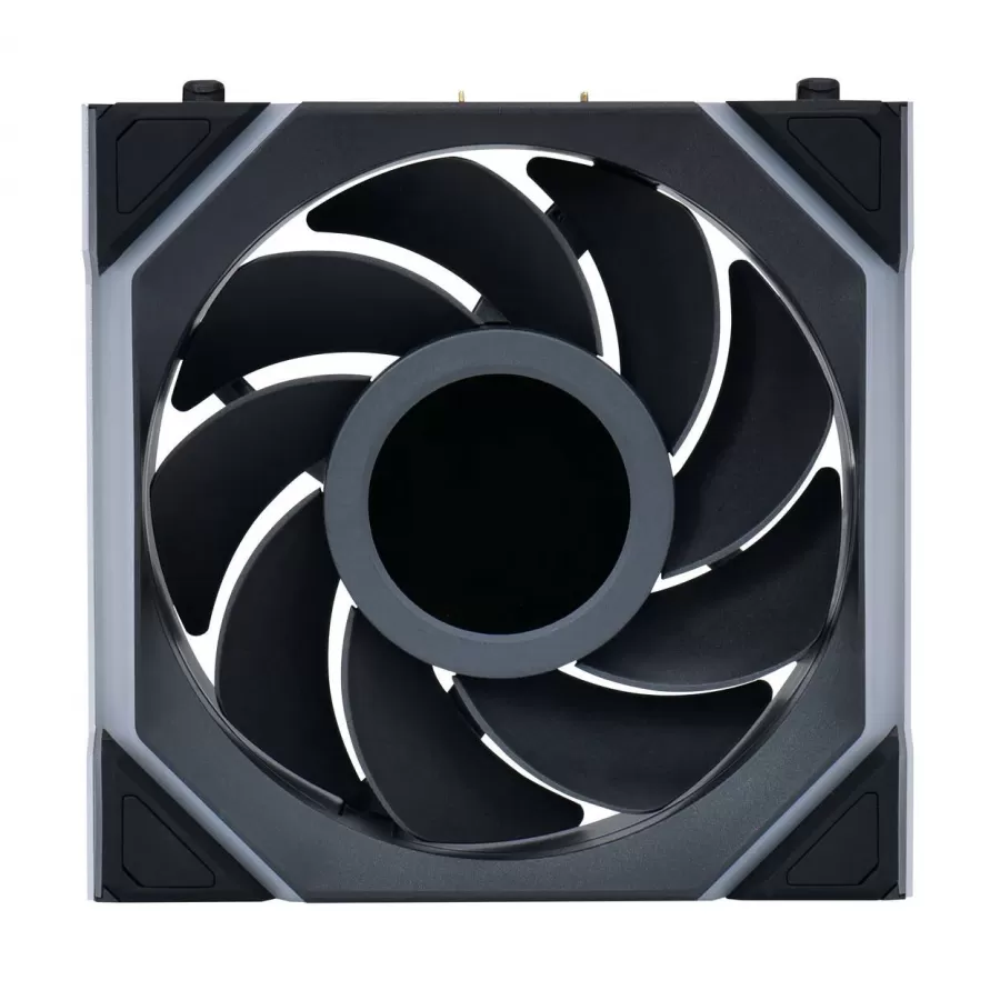 Ventilator Lian Li UNI FAN SL Wireless LCD ARGB PWM 3er-Pack Controller Reverse Blade 120mm Negru — imaginea 2