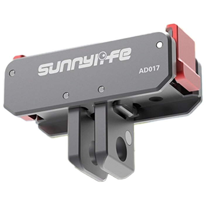 Accesoriu Camera Video Actiune Mount AD017, Rotire 180 grade, compatibil cu DJI Osmo Pocket 3 / Nano / Action 5 Pro/4/3, Silver