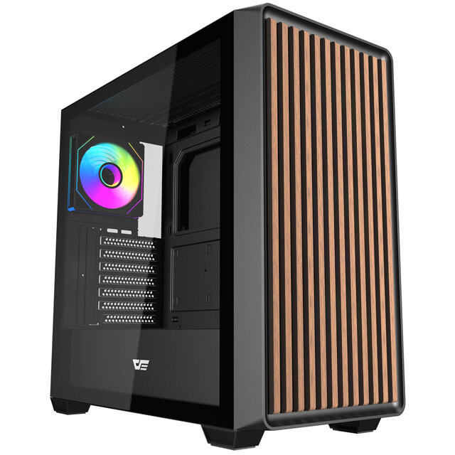 Carcasa DS900WD, Middle Tower, ATX, M-ATX, ITX, 4 ventilatoare incluse, Negru
