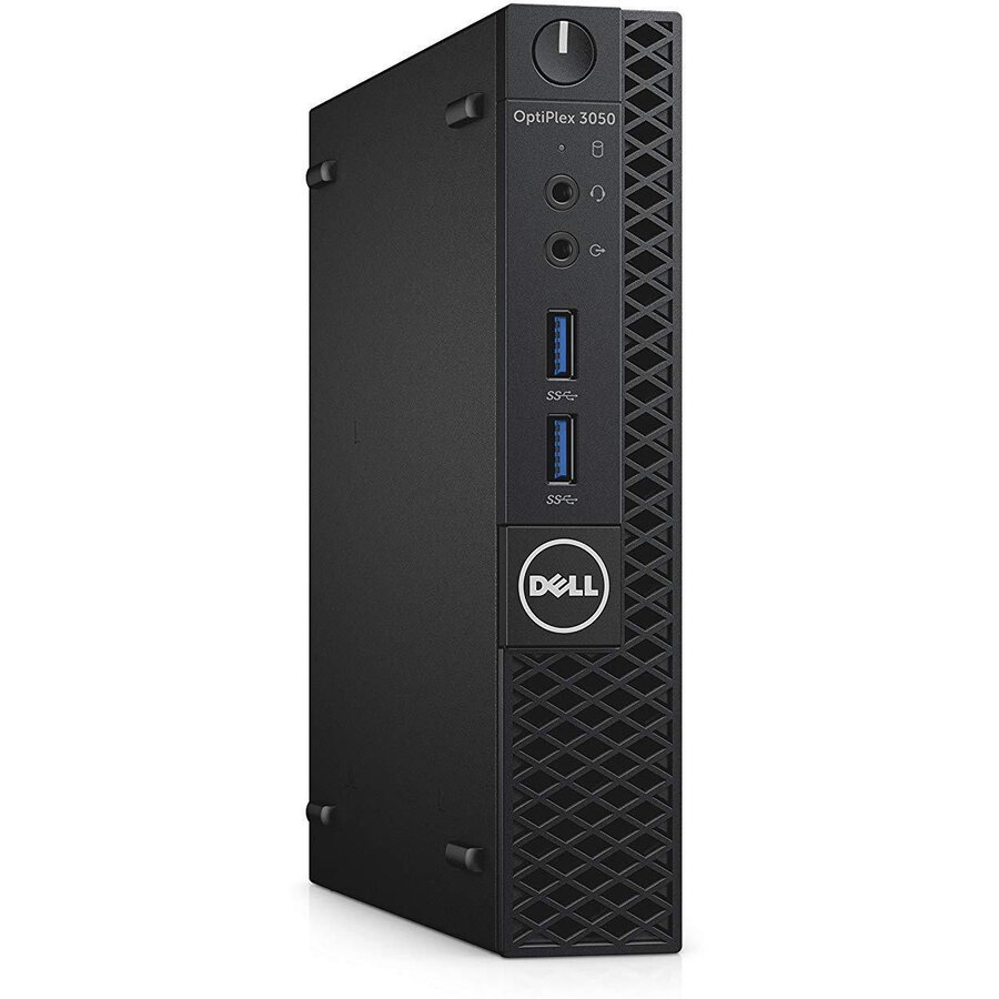Mini PC Refurbished OptiPlex 3070 Intel Core i3-9100T 8GB 256GB SSD Windows 11 Pro Black
