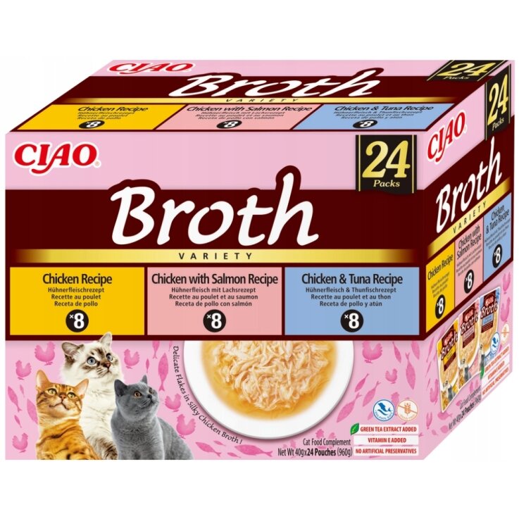 Hrana Umeda pentru Pisici INABA cu Pui și Peste 24x 40 g