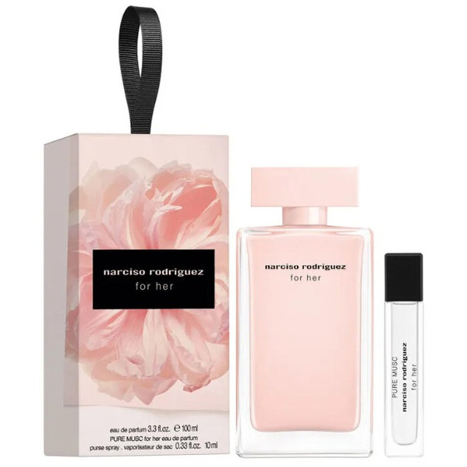 Set Narciso Rodriguez For Her Femei Eau de Parfum 100ml + Pure Musc Eau de Parfum 10ml
