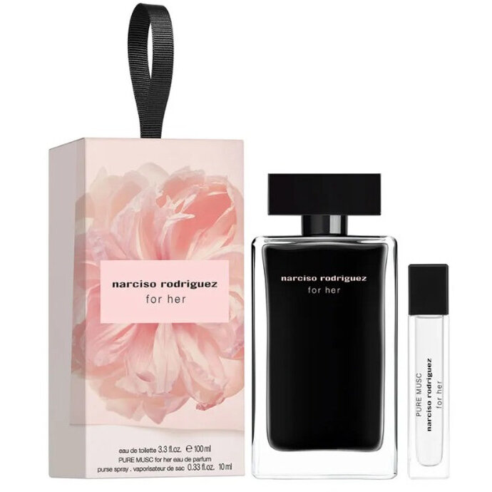 Set Narciso Rodriguez For Her Femei Eau de Toilette 100ml + Pure Musc Eau de Parfum 10ml