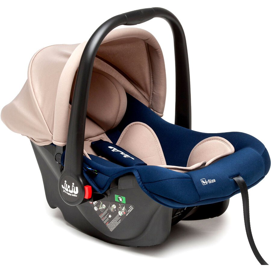 Cos Auto Juju Baby Boo i-Size, R129, 0 -15 luni, Bej/Rosu - imagine 2