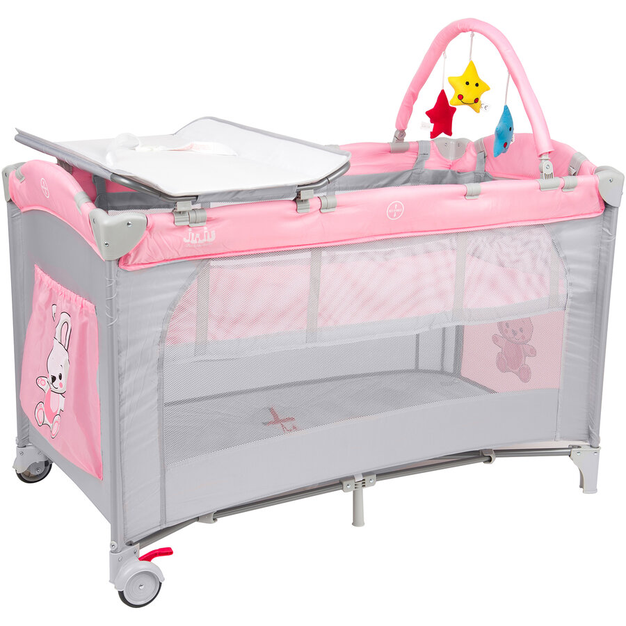 Patut Pliant 2 Nivele Sleepy Baby Hunny Bunny