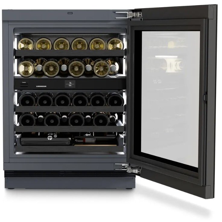 Vitrina de Vinuri UWgbi 3682 Vinidor Selection 95L Clasa E Negru