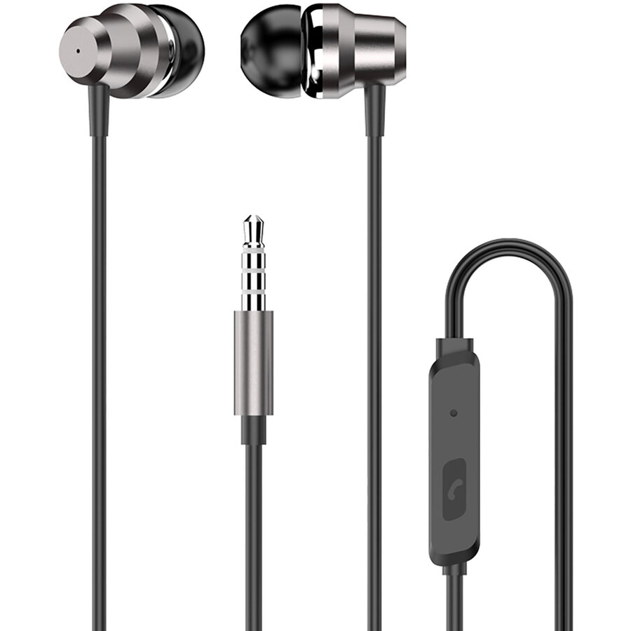 Casti audio Dudao X10 Pro, In-ear, Control pe fir, Jack 3.5mm, Lungime cablu 1.2m, Negru - imagine 2