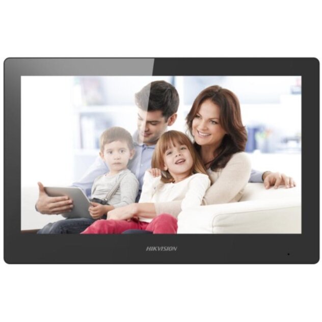 Monitor videointerfon WIFI modular 10" color Hikvision DS-KH8520-WTE1/EU; ecran LCD 10" color cu touch screeen, rezolutie ecran - imagine 2