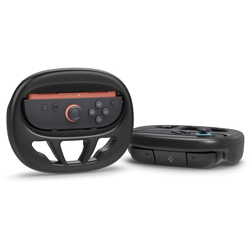 Set 2 volane Joy-Con Handle NS101 pentru jucatorii pasionati de jocurile cu curse compatinile cu Nintendo Switch 2 Negru