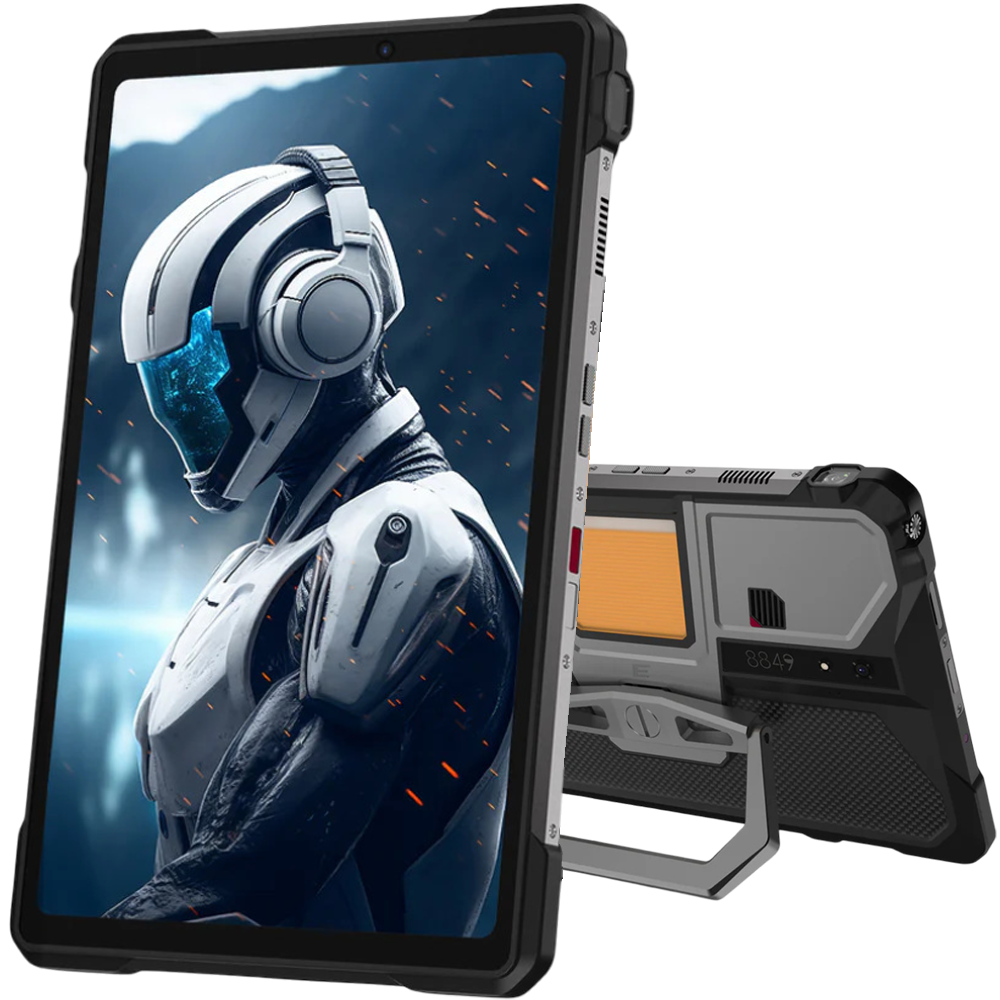 Unihertz Tableta 8849 TANK Pad E 4G Dual SIM 11inch 12GB RAM + 512GB NFC DLP Video Proiector  Android 14 Negru