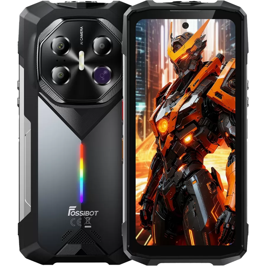 Telefon FOSSiBOT F113 5G Dual SIM 6.78-inch 120Hz IPS 8-Core Dimensity 7050 12GB RAM + 256GB NFC Ambient Light RGB Camera 64MP Long-Distance Night Vision 20000mAh IP68 IP69K Android 15