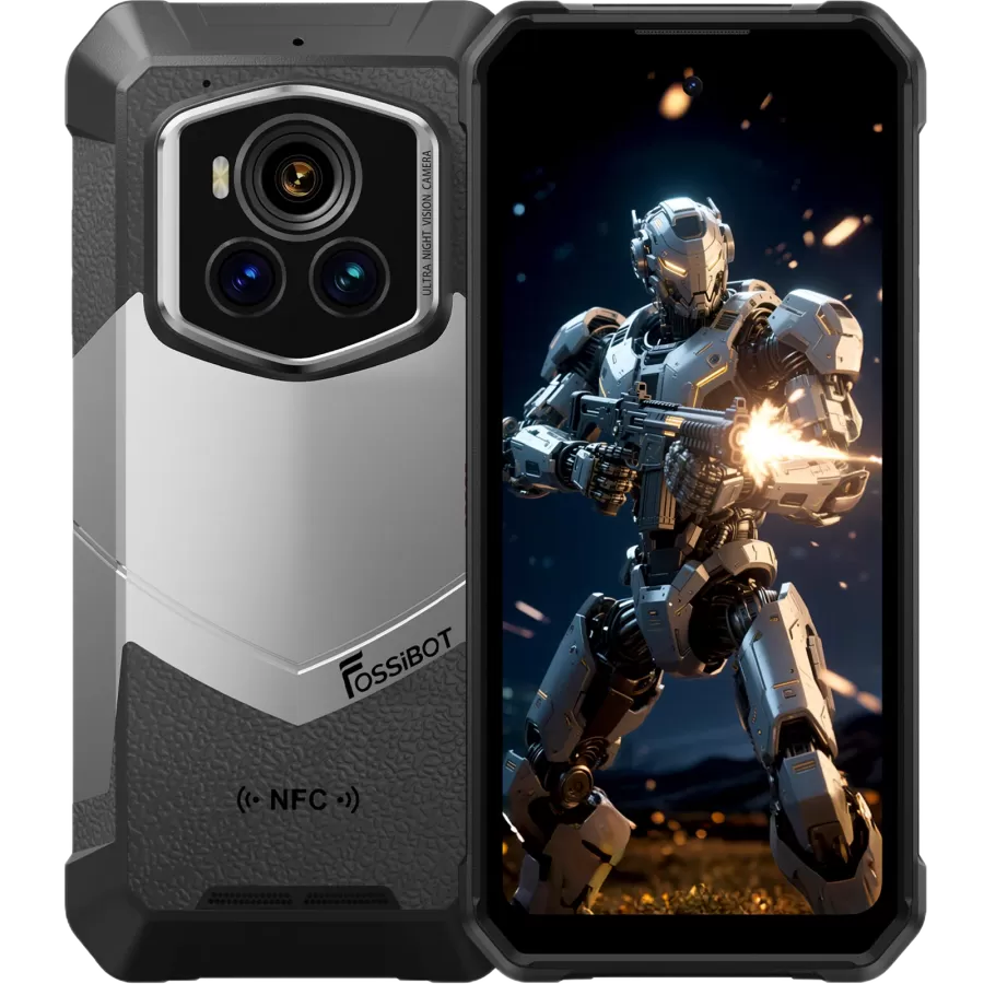 Telefon FOSSiBOT F107 Pro 12GB RAM 512GB 28000mAh NFC IP68 IP69K 5G 6.95 120Hz Android 15
