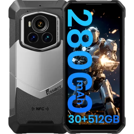 Telefon FOSSiBOT F107 Pro 5G 6.95 120Hz 30GB RAM 512GB 28000mAh NFC IP68 IP69K Android 15