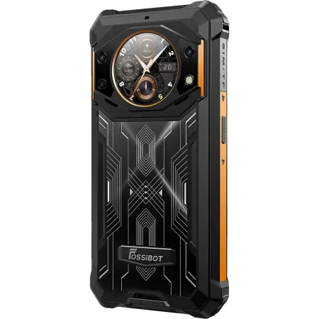 Telefon FOSSiBOT F101 Pro 4G Dual SIM 5.45-inch IPS 8-Core Helio P60 8GB RAM + 128GB 10600mAh NFC IP68 IP69K Android 13 Orange