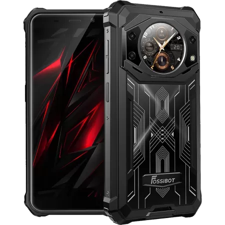Telefon FOSSiBOT F101 Pro 4G Dual SIM 5.45-inch IPS 8-Core Helio P60 8GB RAM + 128GB 10600mAh NFC IP68 IP69K Android 13 Black