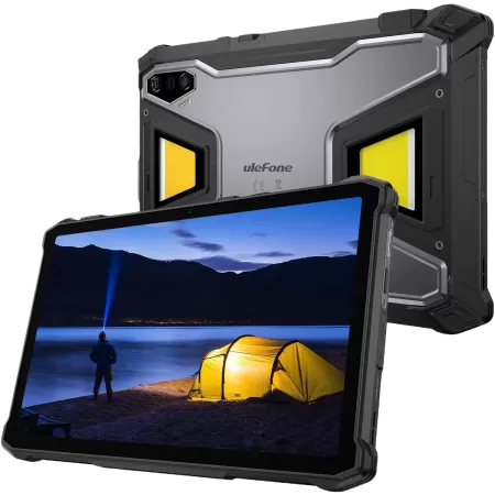 Tableta Rugged Ulefone Armor Pad 5 Pro 5G Display IPS 11Inch FHD+ 90Hz 15GB RAM + 512GB 24200mAh NFC IP68 IP69K Android 15 Negru