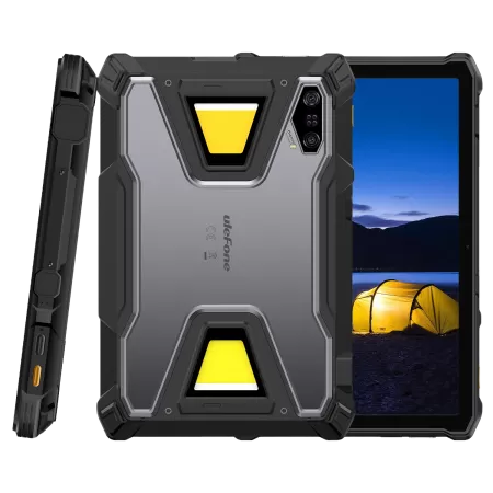 Tableta Rugged Ulefone Armor Pad 5 Pro 5G Display IPS 11Inch FHD+ 90Hz 15GB RAM + 512GB 24200mAh NFC IP68 IP69K Android 15 Negru