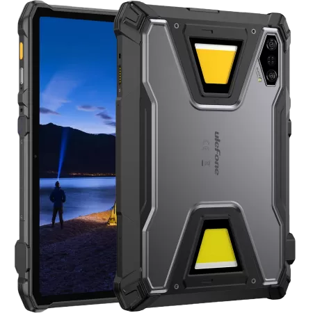 Tableta Rugged Ulefone Armor Pad 5 Pro 5G Display IPS 11Inch FHD+ 90Hz 15GB RAM + 512GB 24200mAh NFC IP68 IP69K Android 15 Negru