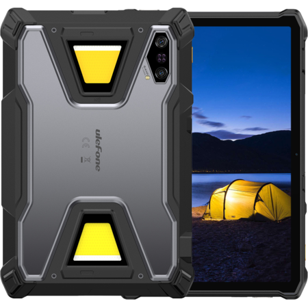 Tableta Rugged Ulefone Armor Pad 5 Pro 5G Display IPS 11Inch FHD+ 90Hz 15GB RAM + 512GB 24200mAh NFC IP68 IP69K Android 15 Negru