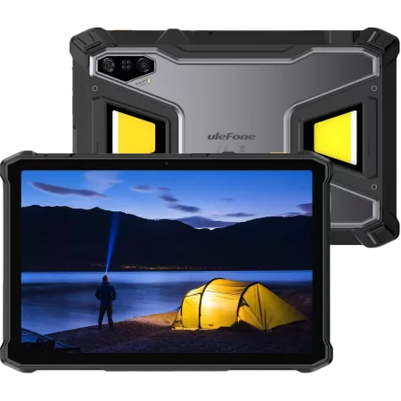 Tableta Rugged Ulefone Armor Pad 5 Pro 5G Display IPS 11Inch FHD+ 90Hz 15GB RAM + 512GB 24200mAh NFC IP68 IP69K Android 15 Negru