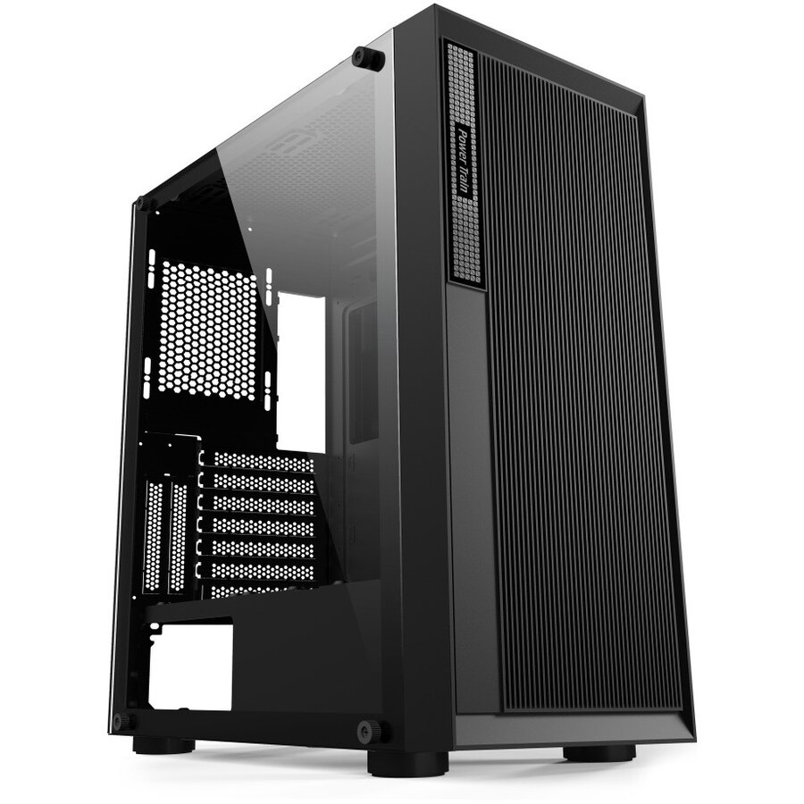 Carcasa Power Train GC361010B TG USB3.0 Midi ATX Negru — imaginea 4