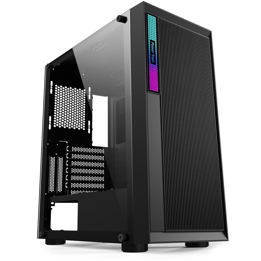 Carcasa Power Train GC361010B TG USB3.0 Midi ATX Negru — imaginea 5