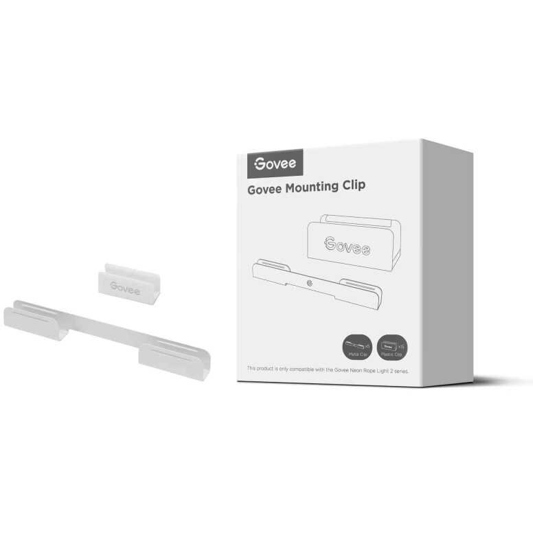 Set Suporturi Montare Lumini Neon Light 2 pentru Interior 15xBuc Alb