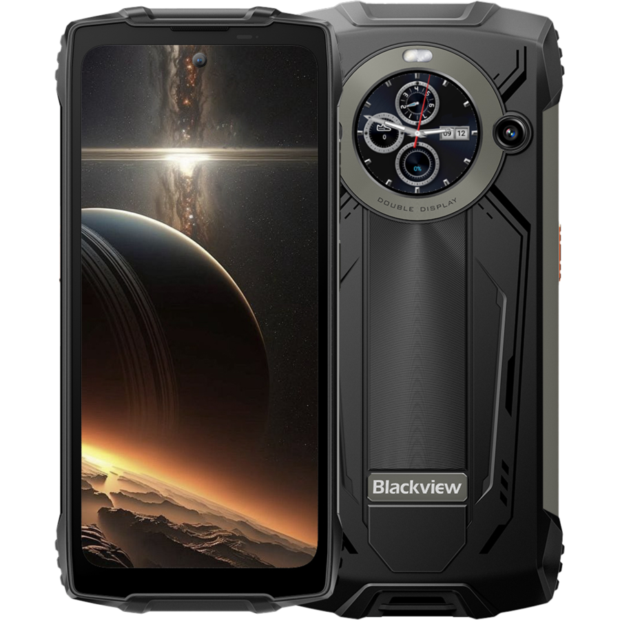 Telefon Blackview BV8200 4G Dual Display 6.5   + 1.3   12GB RAM + 256GB NFC Android 14 Black - imagine 2