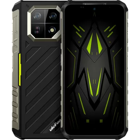 Smartphone Ulefone Armor 22 4G Dual SIM 6.58Inch 8GB RAM + 256GB NFC IP68 IP69K Android 13 Negru/Verde