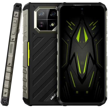 Smartphone Ulefone Armor 22 4G Dual SIM 6.58Inch 8GB RAM + 256GB NFC IP68 IP69K Android 13 Negru/Verde