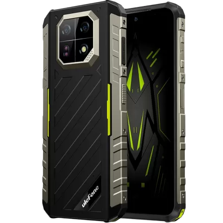 Smartphone Ulefone Armor 22 4G Dual SIM 6.58Inch 8GB RAM + 256GB NFC IP68 IP69K Android 13 Negru/Verde