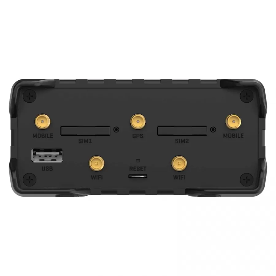 Router Industrial TELTONIKA NETWORKS RUT976 Redcap 5G Dual SIM 4x RJ 45 RS232 RS485 Negru — imaginea 5