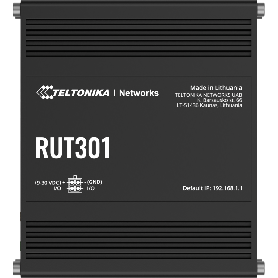 Router Industrial RUT301 5x Ethernet 10/100 Mbps Negru