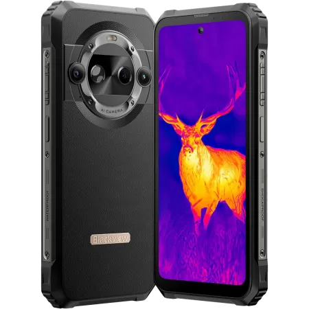 Telefon BLACKVIEW Rugged BL9000 Pro FLIR 5G 12GB RAM + 512GB Stereo NFC Android 14 Negru