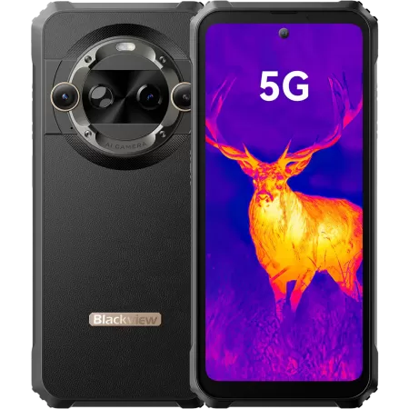 Telefon BLACKVIEW Rugged BL9000 Pro FLIR 5G 12GB RAM + 512GB Stereo NFC Android 14 Negru