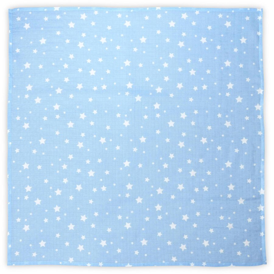 Scutec Pled Muselina 80x80 Cm Aquatic Stars Albastru