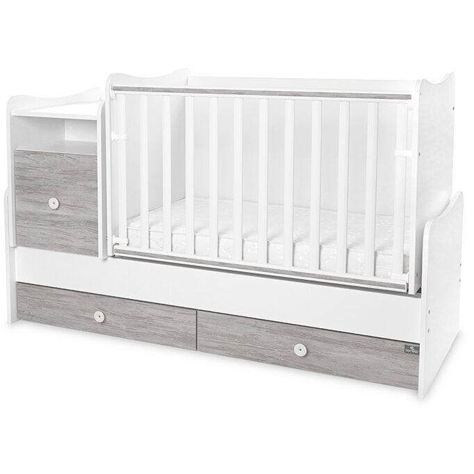 Pat Copii Mobilier Multifunctional Trend Plus Transformabil Trio White Artwood Alb